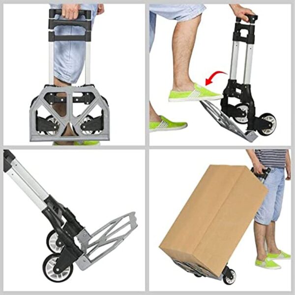 Le chariot pliable est une solution compacte et pratique pour le transport de charges – Image 2